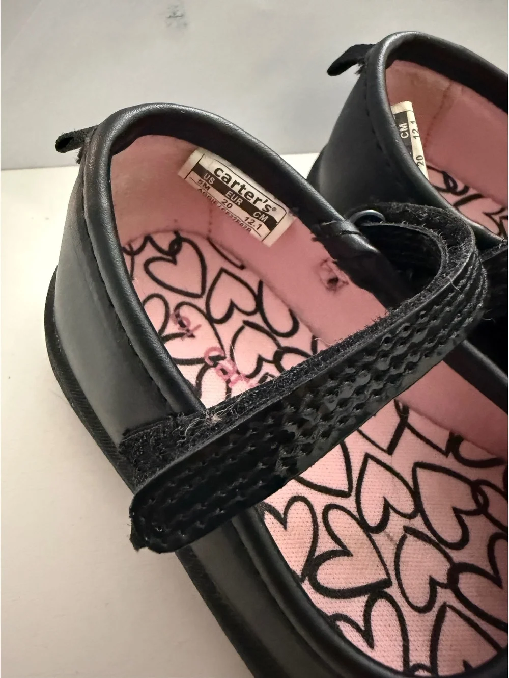 Carter's Baby Girls Black Mary Jane Shoes Size 5M
